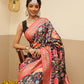 Women's Soft Tusser Silk Digital Printed Kalamkari Saree With Viscous Jacquard Border