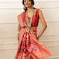 Women's Soft Tusser Silk Digital Printed Kalamkari Saree With Viscous Jacquard Border