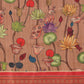 Women's Soft Tusser Silk Digital Printed Kalamkari Saree With Viscous Jacquard Border