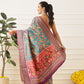 Women's Soft Tusser Silk Digital Printed Kalamkari Saree With Viscous Jacquard Border