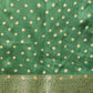 Soft Silk Bandhani Printed Saree With Zari Border & Tassels