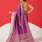 Soft Silk Bandhani Printed Saree With Zari Border & Tassels