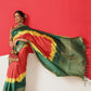 Digital Printed Soft Silk Saree With Zari Border & Tassels