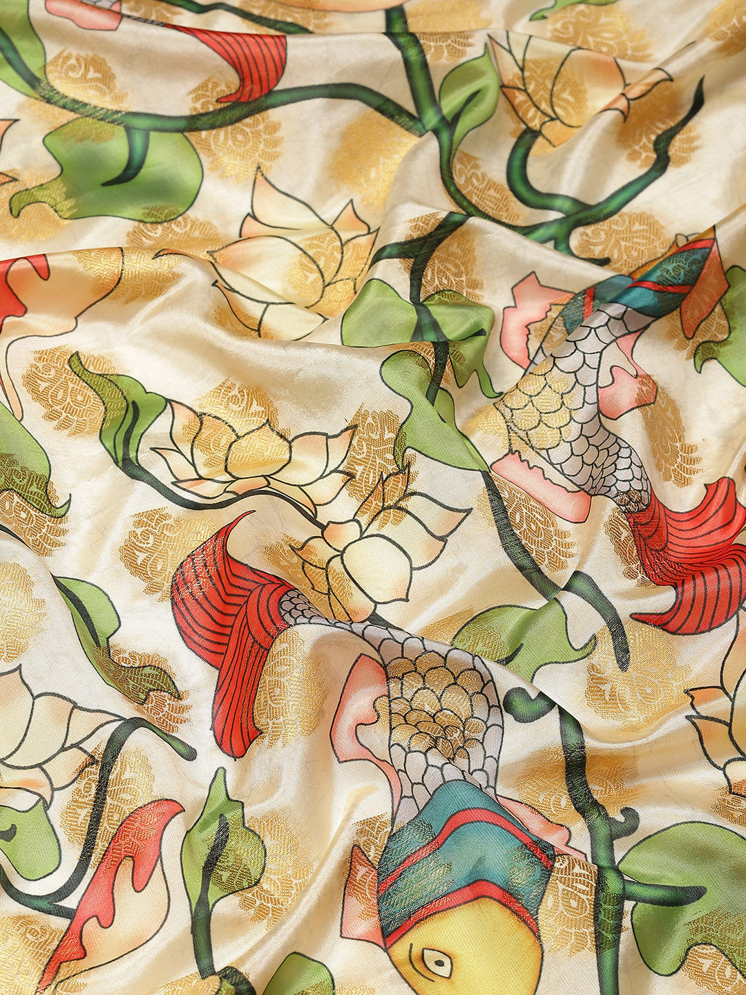 Women's Banarasi Art Silk Digital Print Saree