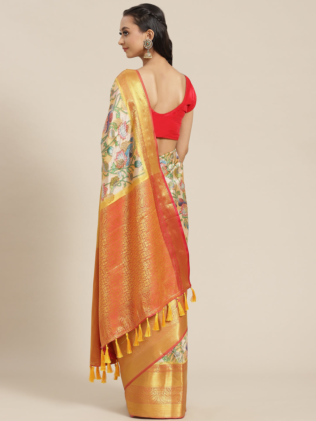 Women's Banarasi Art Silk Digital Print Saree