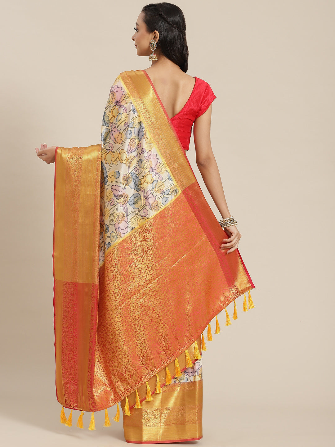 Women's Banarasi Art Silk Digital Print Saree