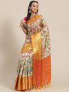 Women's Banarasi Art Silk Digital Print Saree
