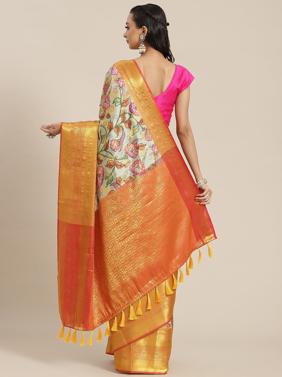 Women's Banarasi Art Silk Digital Print Saree