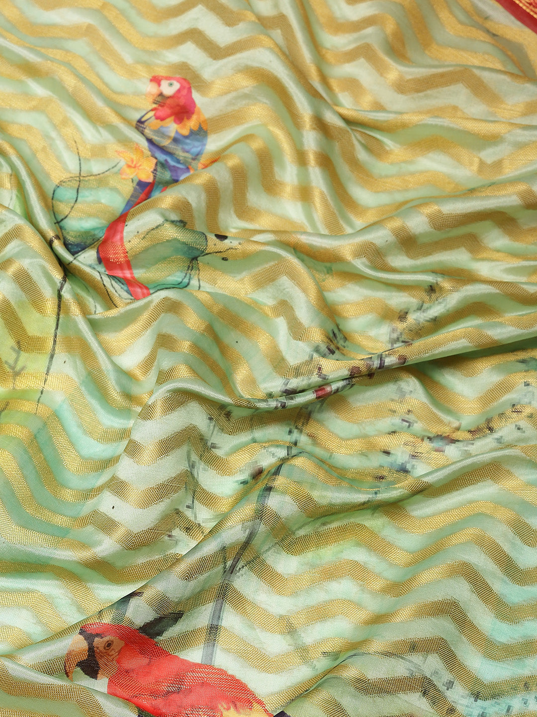 Women's Banarasi Art Silk Digital Print Saree