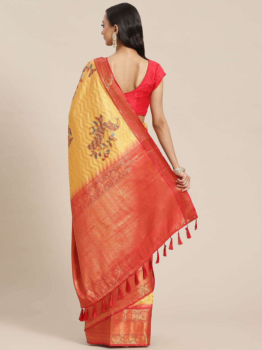 Women's Banarasi Art Silk Digital Print Saree