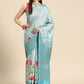 Tissue Silk Zari Woven Digital Printed Saree