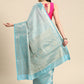 Tissue Silk Zari Woven Digital Printed Saree