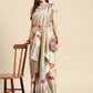 Tissue Silk Zari Woven Digital Printed Saree
