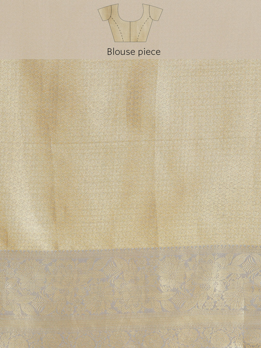 Tissue Silk Zari Woven Digital Printed Saree
