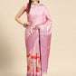 Tissue Silk Zari Woven Digital Printed Saree