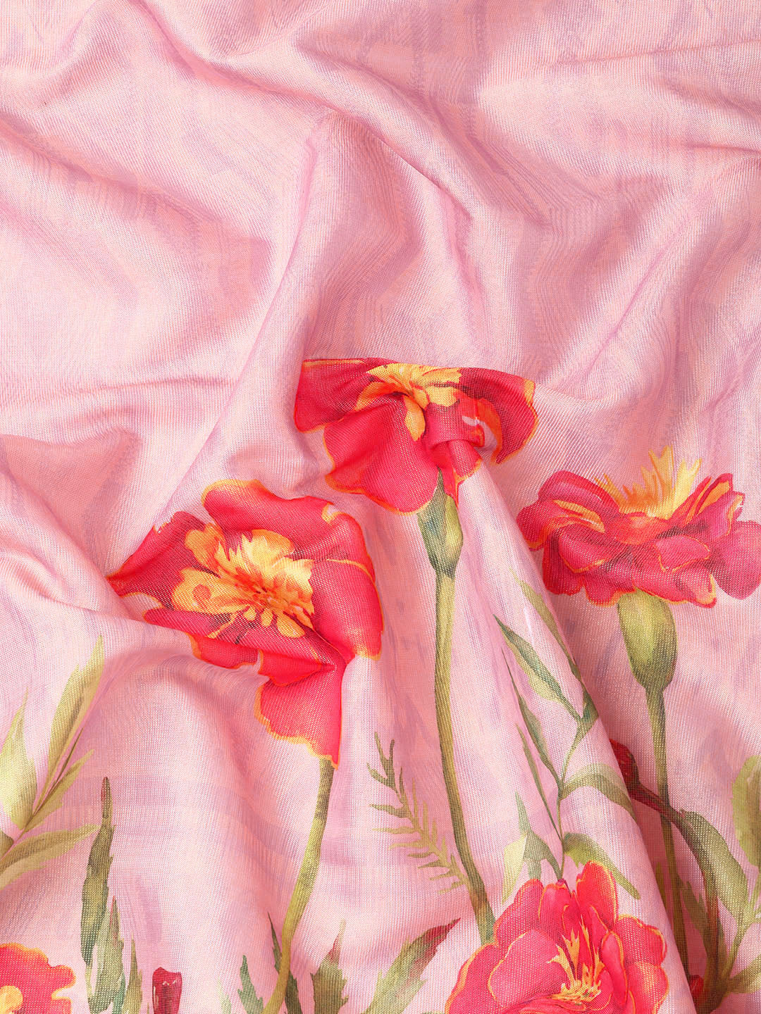 Tissue Silk Zari Woven Digital Printed Saree