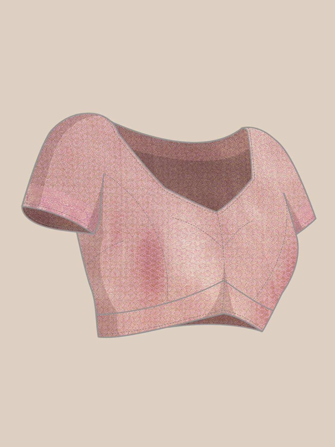 Tissue Silk Zari Woven Digital Printed Saree