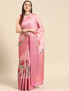 Tissue Silk Zari Woven Digital Printed Saree