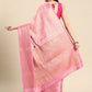 Tissue Silk Zari Woven Digital Printed Saree