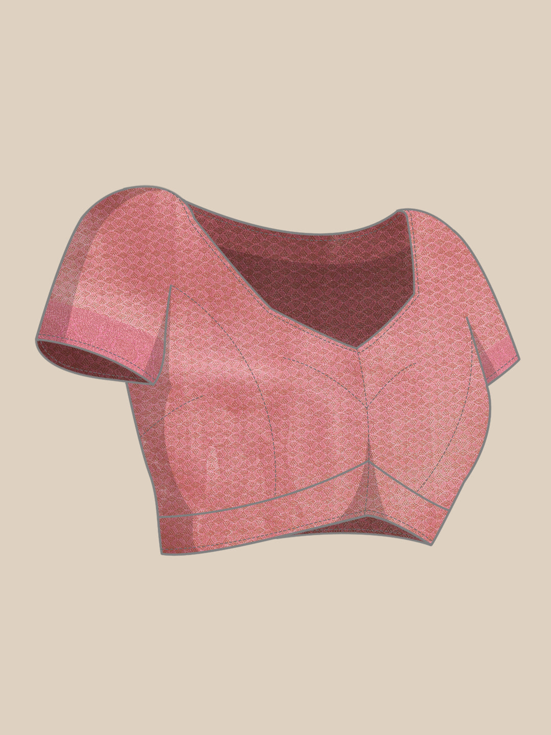 Tissue Silk Zari Woven Digital Printed Saree