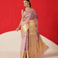 Tussar Silk Pichwai Printed Saree Woven Pallu With Brocade Blouse