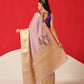 Tussar Silk Pichwai Printed Saree Woven Pallu With Brocade Blouse