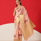 Tussar Silk Pichwai Printed Saree Woven Pallu With Brocade Blouse