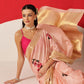Tussar Silk Pichwai Printed Saree Woven Pallu With Brocade Blouse