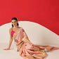Tussar Silk Pichwai Printed Saree Woven Pallu With Brocade Blouse