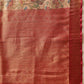 Animal & Floral Digital Printed Muga Silk Saree