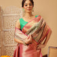 Animal & Floral Digital Printed Muga Silk Saree