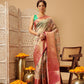 Animal & Floral Digital Printed Muga Silk Saree