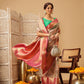 Animal & Floral Digital Printed Muga Silk Saree