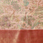 Animal & Floral Digital Printed Muga Silk Saree