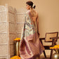 Animal & Floral Digital Printed Muga Silk Saree