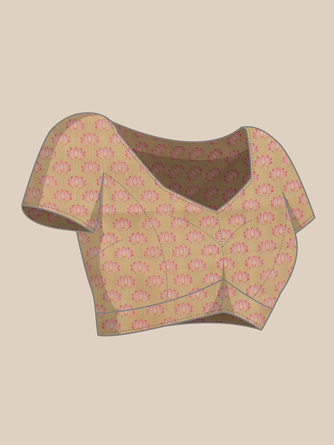 Kalamkari Cotton Blend Printed Saree