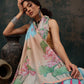 Kalamkari Cotton Blend Printed Saree