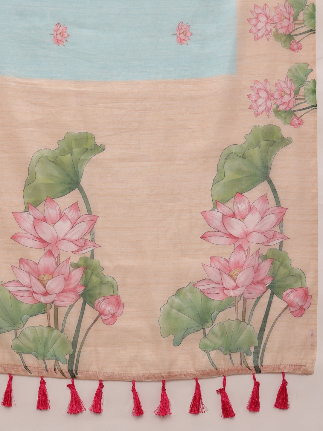 Kalamkari Cotton Blend Printed Saree