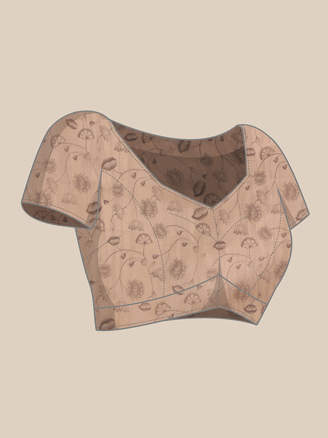 Kalamkari Cotton Blend Printed Saree