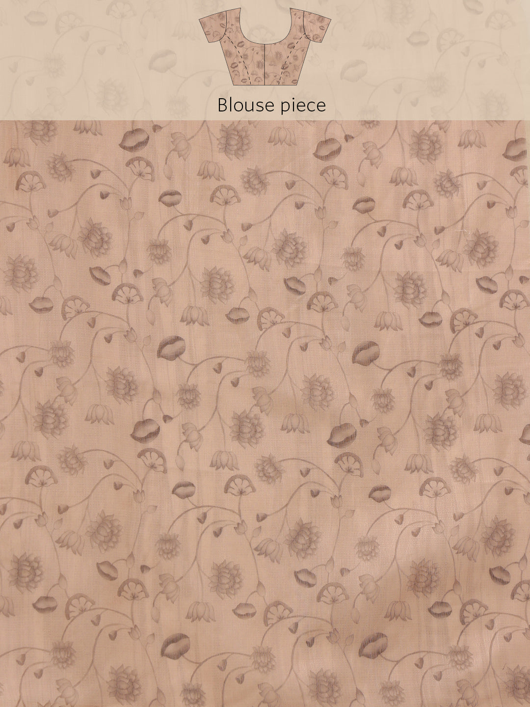 Kalamkari Cotton Blend Printed Saree