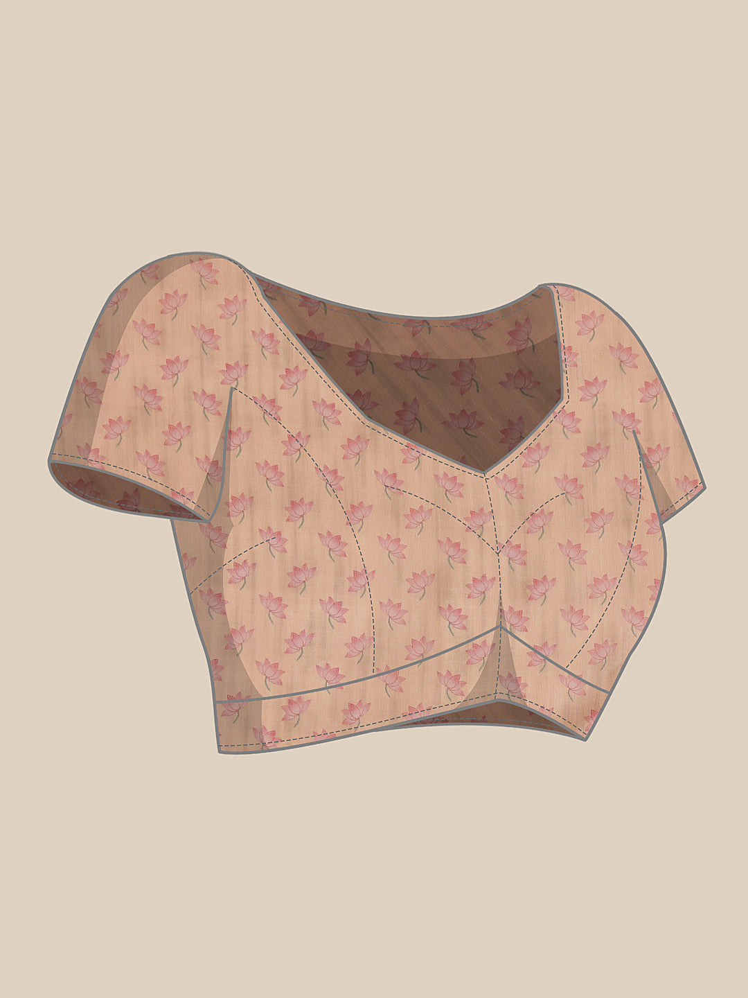 Kalamkari Cotton Blend Printed Saree