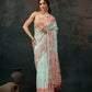 Kalamkari Cotton Blend Printed Saree