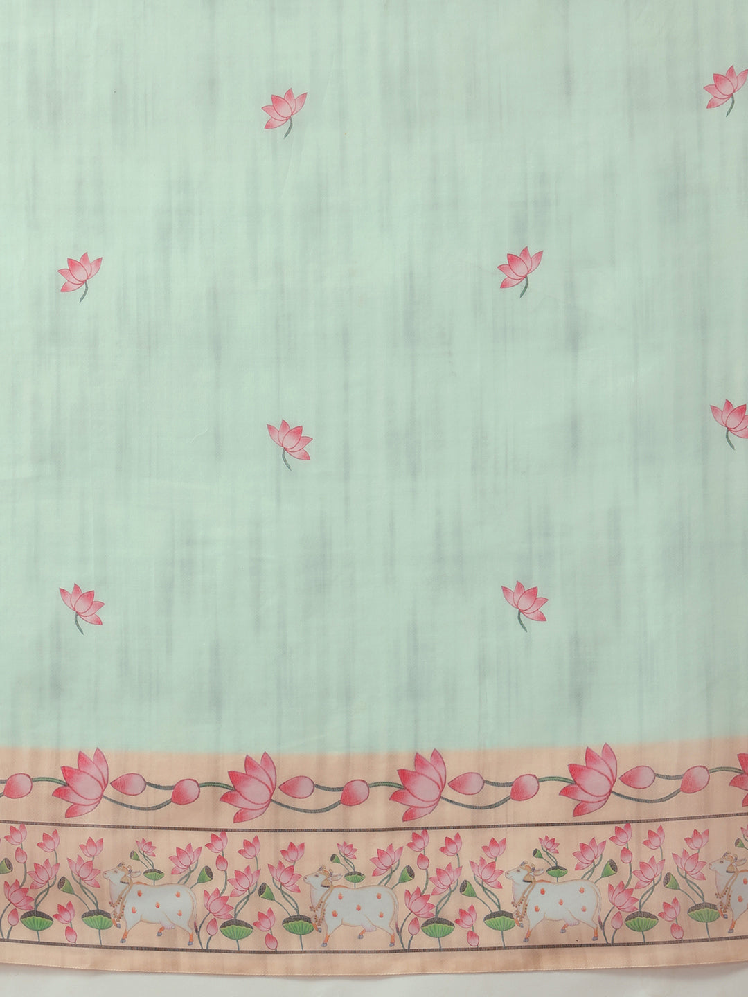 Kalamkari Cotton Blend Printed Saree