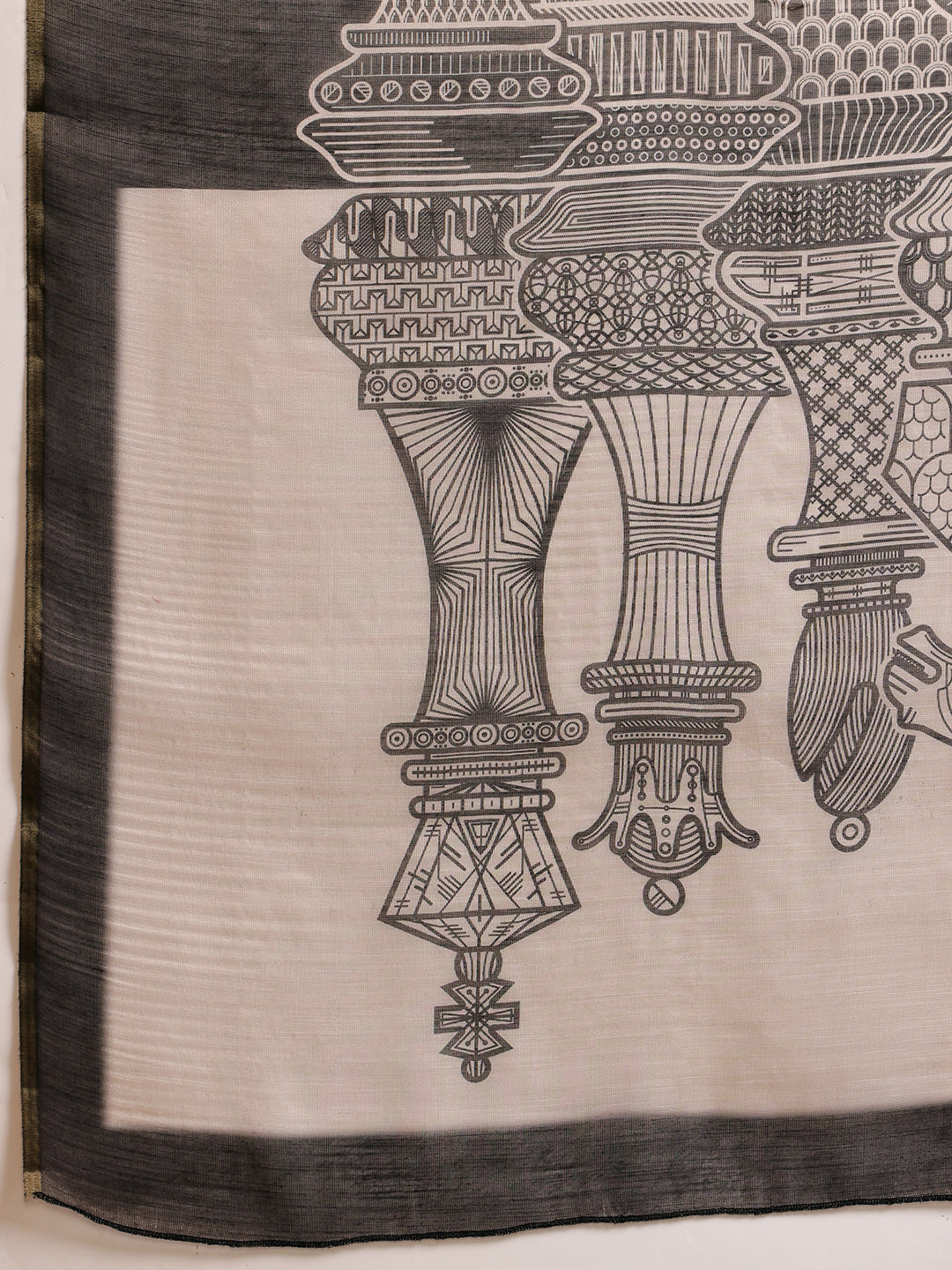 Women's Digital Printed Chanderi Saree