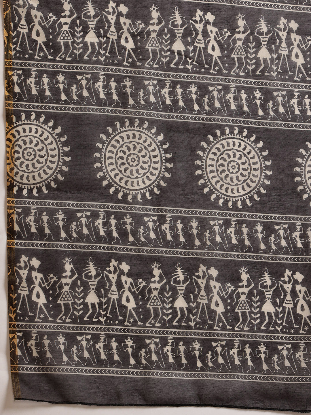 Women's Digital Printed Chanderi Saree