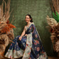 Women's Digital Printed Chanderi Saree