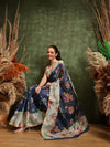 Women's Digital Printed Chanderi Saree