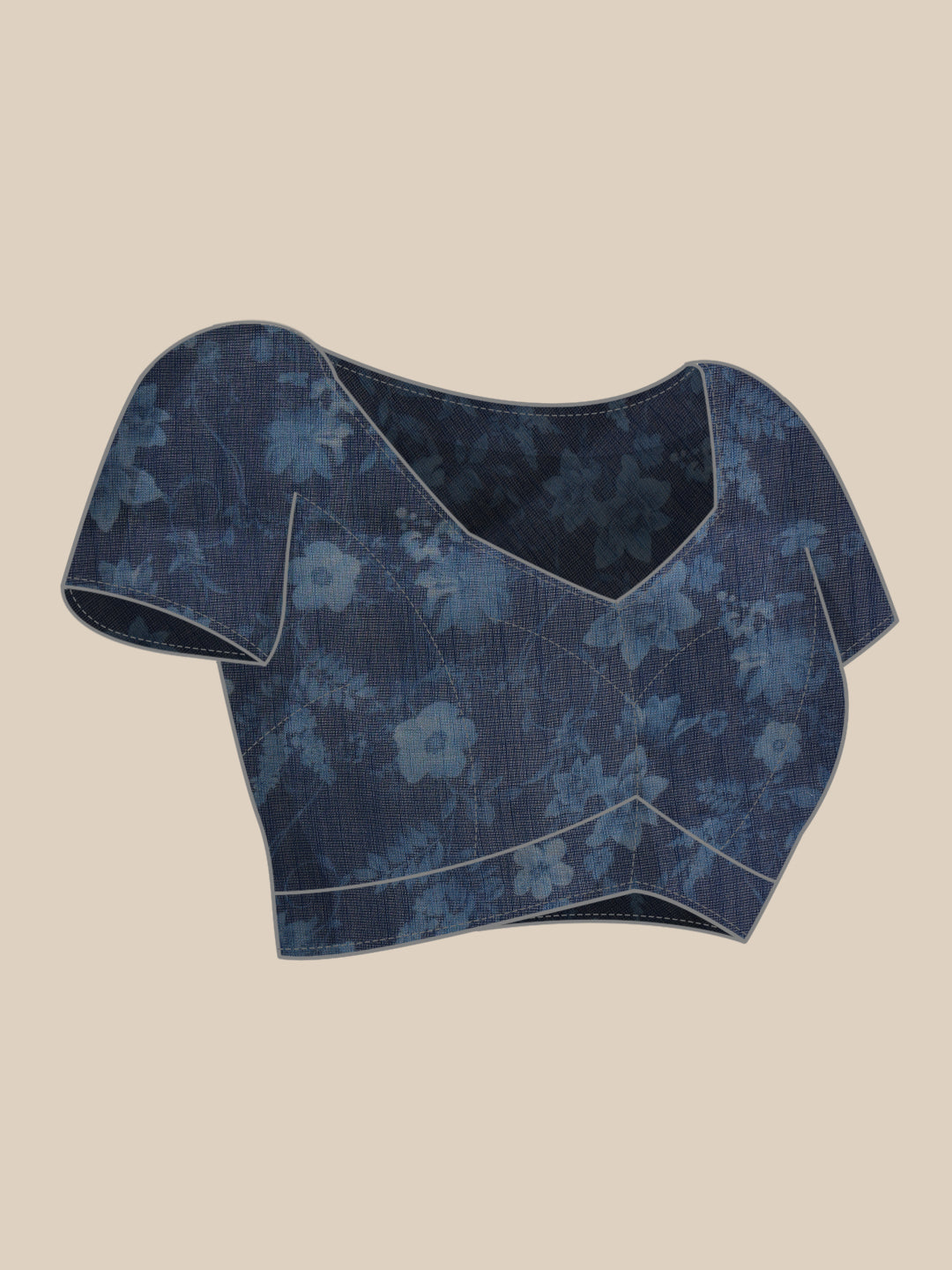 Women's Digital Printed Chanderi Saree