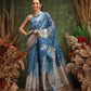 Women's Digital Printed Chanderi Saree