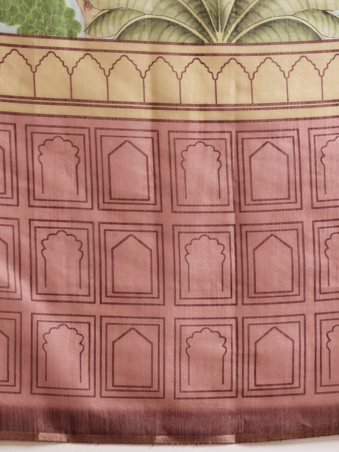 Women's Digital Printed Chanderi Saree